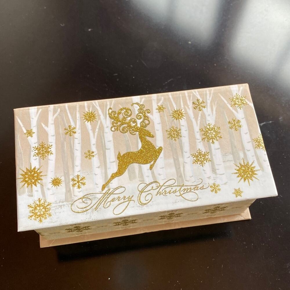Punch Studio "We‎ Wish You a Merry Christmas" Small Keepsake Music Box